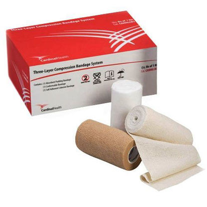 Picture of Cardinal Health Three-Layer Compression Bandage System 10cm x 3.5cm