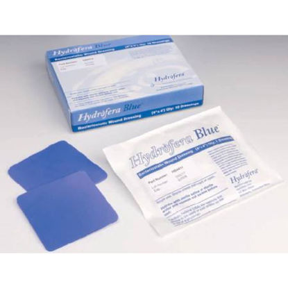Picture of Hydrofera Blue™ Ostomy Foam Dressing, with Moisture-Retentive Film, Adhesive without Border, 2-1/2" OD