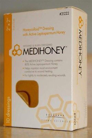 Picture of MEDIHONEY Hydrocolloid Dressing Without Border 2" x 2"