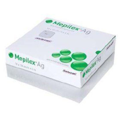 Picture of Mepilex Soft Silicone Absorbent Foam Dressing 4" x 4"