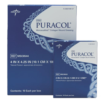 Picture of Puracol Plus AG Collagen Antimicrobial Silver Dressing 4-1/4" x 4-1/2"